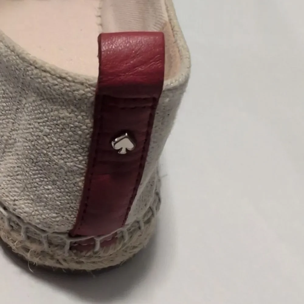 Kate Spade New York Greta Leather Wave Espadrille Flats Size 7